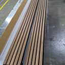 Art3d 4-Piece Wood Slat Acoustic Panels for Stylish Decor and Noise Reduction, 3D Textured Panel for Ceiling and Wall, Walnut (4Pcs - 94.5 * 7.9 inch)