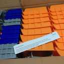 52PCS Wall Mounted Storage Bins Garage Storage Drawers with 4PCS Wall Mounting Peg Boards Workshop Parts Rack Container Tool Organizer Easy Access Compartments for Hardware Crafts Office Supplies