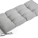 Detiblue Bench Cushion for Indoor Furnitureï¼Œ36x14x4Inch Tufted Bench Seat Cushion with Non-Slip, Comfortable and Durable for Shoe/Entryway/Storage with Cushionï¼ˆCrossLinen Beigeï¼‰