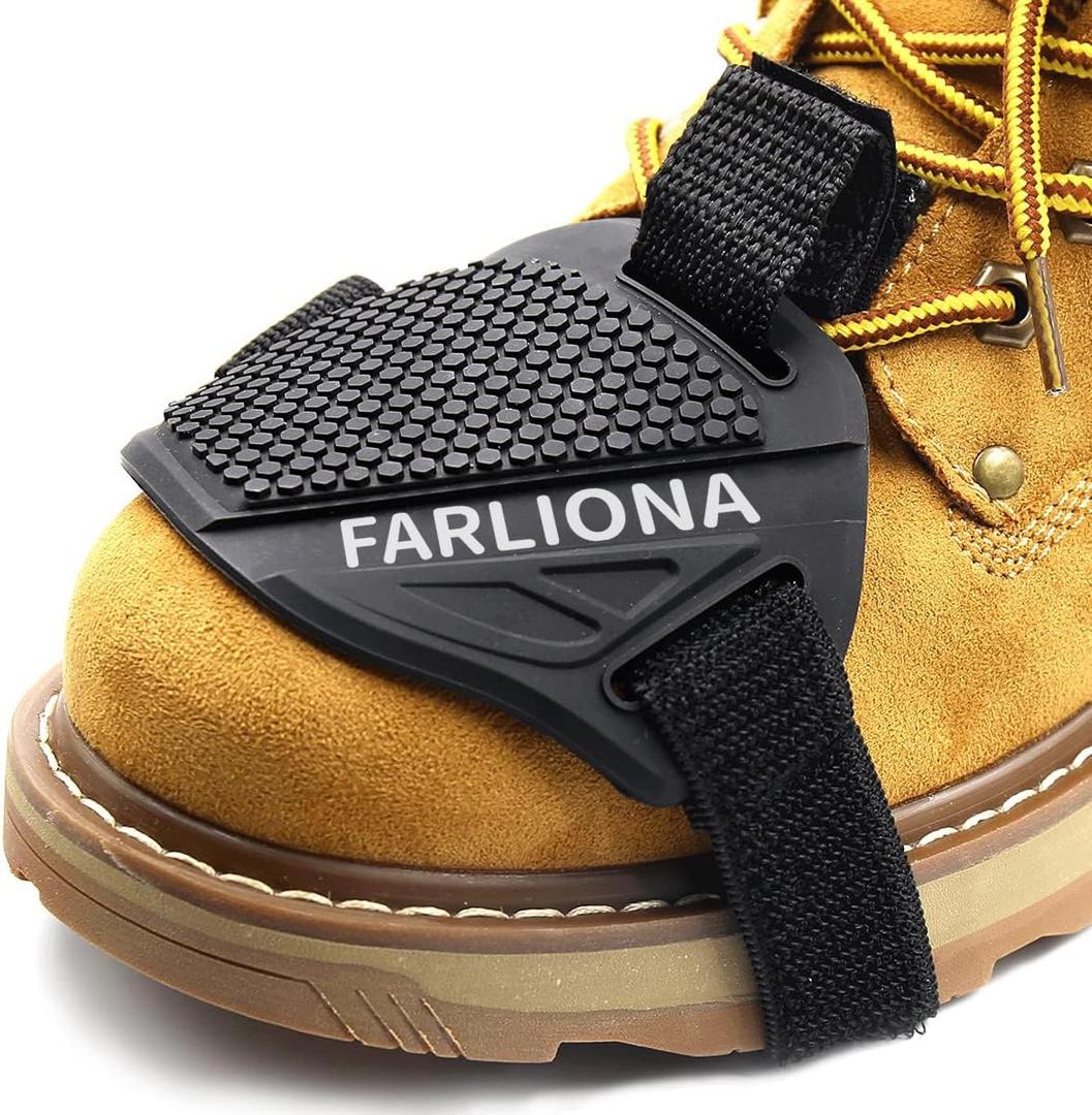 Motorcycle Motorbike Shift Pad, Shoe Boot Protector Cover, Useful Rubber Gear Shifter Accessories for Men Women, Black, Medium