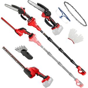 6-in-1 Pole Saw & Hedge Trimmer for Milwaukee M18 18V Battery (Tool Only)