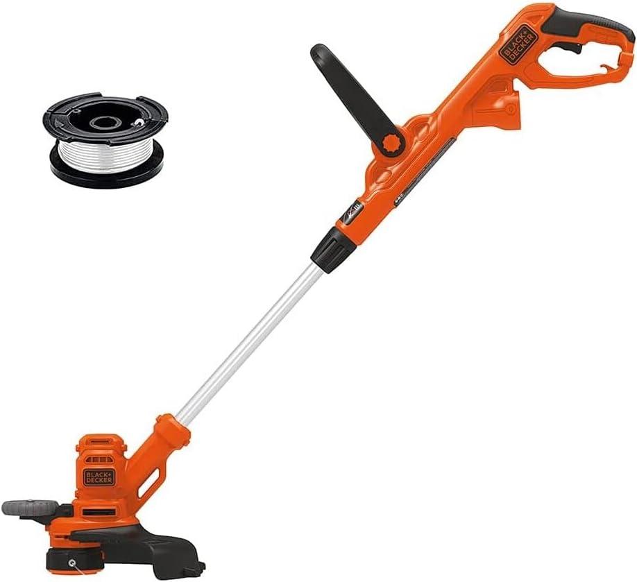 BLACK+DECKER Weed Wacker with Auto Feed, 14-Inch 2 in 1 String Trimmer Lawn Edger, Powerful 6.5-Amp Lightweight Electric Weed Eater (BESTA510)