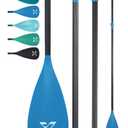 ZLX Paddle Board Paddle, 3 or 4 Piece Adjustable SUP Paddle, Detachable Floating Kayak Paddles, Lightweight Oar with Premium Durable Fiber Blade, for Paddleboard, Surfing, Water Sports Enjoyment
