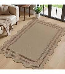 Rugs.com Outdoor Aztec Collection Rug – 3' x 5' Natural Flatweave Rug Perfect for Living Rooms, Large Dining Rooms, Open Floorplans