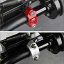 RUTU CNC Motorcycle clamp 7/8 inch Dirt Bike Brake Lever Holder Clamp 1 1/8 for Brake Master Cylinder Clutch Perch Pit Bike CRF250 DRZ YZ KX ATV Quads 4-Wheeler Handlebar Refit Accessories, Black