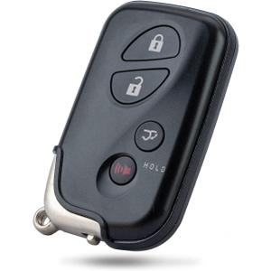 Smart Car Key Fob Replacement for Lexus RX350 RX450H GX460 CT200H fits 2010 2011 2012 2013 2014 2015 Proximity 4 Button Remote HYQ14ACX 271451-5290 (1)