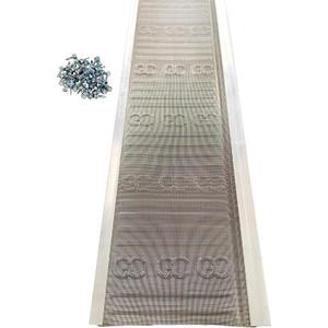 Gutter Guards 6 Inch, Stainless Steel Micro Mesh Gutter Covers, 48 FT | Heavy-Duty Aluminum Alloy Frame With Diy Leaf Filter Design Helps Block Leaves, Pine Needles, Roof Grit And Debris