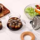 Super-Duper glass coffee 600ml glass coffee maker Made of high borosilicate glass Stainless steel filter pour over coffee carafe coffee maker non electric