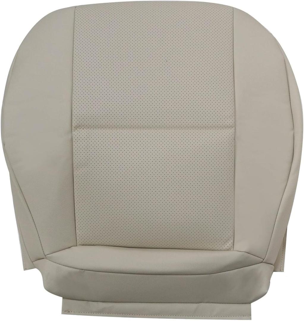 FZJDSD Tan Driver or Passenger Side Bottom Microfiber Leather Seat Cover Compatible with Mercedes Benz C250 C300 C350 2008-2014 Compatible with Mercedes Benz GLK250 GLK280 GLK300 GLK350 2008-2015