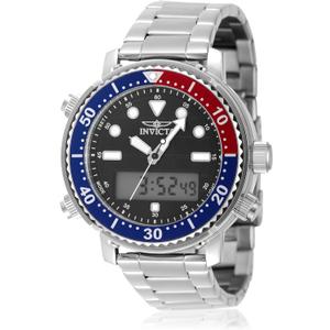 Invicta Pro Diver Men 46.5mm Stainless Steel Steel Black dial Electronic Digital