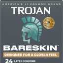 Trojan Bareskin Thin Premium Lubricated Condoms - 24 Count