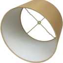 Royal Designs, Inc. HB-610-14AGL Shallow Drum Hardback Lamp Shade, 13 x 14 x 9, Antique Gold