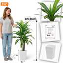 Aveyas 4ft Artificial Dracaena Tree for Home Decor, 4 Feet Real Touch Large Faux Plant Fake Silk Floor Trees with Pot for Indoor Outdoor House Living Room Office (4 ft Tall Including Raised Pot)