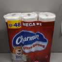 4 x Charmin Toilet Paper Ultra Strong, 12 Mega Rolls = 48 Regular Rolls, 2-ply Bath Tissue