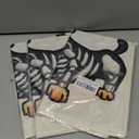 3 x Halloween Trick or Treat Garden Flag Ghost Dog 12x18 Inch Small Double Sided Burlap Welcome Yard Dachshund Skeleton Outside Decorations DF342