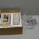 23.75" Retro Farmhouse USB C+A Ports Table Lamp with 3 Way Dimmable Touch Control White Nightlight Vintage Modern Lamp for Living Room Bedroom with 2 Light Sources