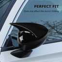 Rear Side Mirror Cover Protector Compatible for Honda Civic 2022 2023 2024 2025 2026 W/O Light Rearview Mirror Cover for 11th Gen Civic Accessories Exterior Decoration