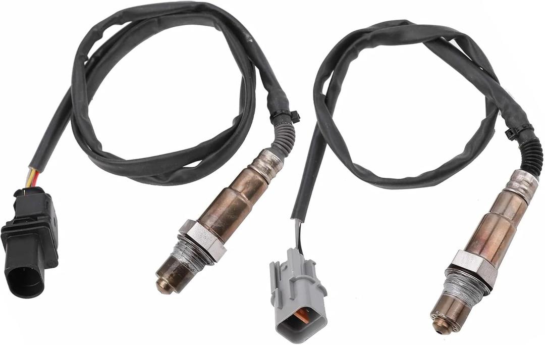 2PCS 234-5055 234-4568 Oxygen O2 Sensor Compatible with Hyundai Accent Veloster Kia Rio Soul 2012-2018 Upstream & Downstream Oxygen Sensor