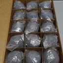 Zhenx Ceramic Fire Balls, 3 Inch, Set of 15 Round Fire Stones, for Indoor and Outdoor Fire Pits, Fire Bowls and Fireplaces, Grey (Gray)