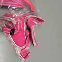 M Peach Flower Pattern Dog Harness and Leash Set,No Escape Puppy Harnesses for Training WalkingBreathable Adjustable Puppy Vest for Dogs, Cats (Peach, M)