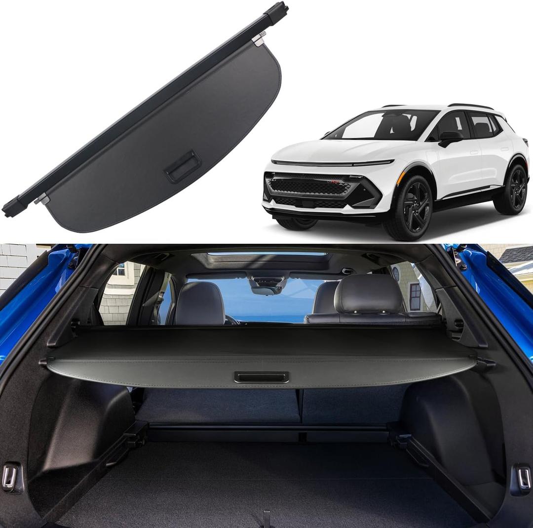 Cargo Cover for Chevy Chevrolet Equinox EV 2024 2025 2026 Accessories Rear Trunk Cover Rear Trunk Security Cover Shielding Shade, (Only fits for Equinox EV)