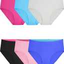 Fruit of the Loom Women's Breathable Underwear, Moisture Wicking Keeps You Cool & Comfortable, (8, Micro Mesh - Low Rise Brief - 6 Pack - Colors May Vary)