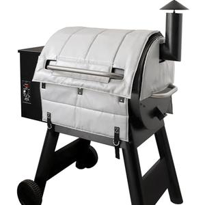 Grill Insulated Blanket for Traeger Pro 22 575 Smoker Cover Lil' Tex Elite Thermal Insulation BAC626 Replacement Parts Insulator Wood Pellet Grills BBQ Winter Accessory