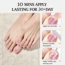 2 x Toe Nail Press Ons Toenails,Thick Toe Nail Tips,180Pcs French Toe Press On Nails,15 Sizes Toe Nails Press On Toenails For Women, Fake Toenails,Gel Toe Nails Valentines Day Gifts for Her