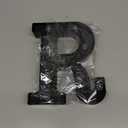 Led Marquee Letters, 8.58 Inch Black Light Up Letters, Small Led Letter Lights, Battery Powered Lighted Letterfor Table, Party, Birthday, Christmas Decor (Black, Letter R)