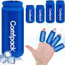 Comfpack 4PCS Finger Sleeves Gel Ice Pack, Finger and Toe Thumb Cold Gel Ice Packs, Reusable Hot Cold Compression Finger Brace Ice Packs for Arthritis, Trigger Finger, Toe Injuries, Gout, Sprain