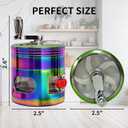2.5 Inch Spice Grinder Kitchen Helper with Handle, Rainbow