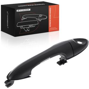 A-Premium Front Driver or Passenger Side Exterior Door Handle with Keyhole Compatible with Ford Focus 2000-2007 & Mazda Tribute 2001-2006, Smooth Black, Replace# 2T2Z-7822404