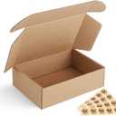 Eupako 7x5x2 Shipping Boxes Small Corrugated Cardboard Box - 25 Pack Brown Mailing Boxes for Packaging Small Business, Mailer Box
