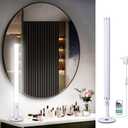 LED Vanity Lights for Mirror, Ultra bright/RA90/6000K/Dimming/Timer Makeup Lights, Height Adjustable 12V/18W Fill Light for Mirror, for Make up, Photography, Video Recording Conference Lighting