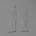 Wrestling Knee Pads Compression Leg Sleeve with Knee Pad and Calf Pad, 1 Pair Knee Sleeve with Shin Guards Shin Pads for Football, Baseball, Rugby, Lacrosse (2, White, Small)