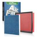 Forccord Cabin & Engine Air Filter Fit for Toyota Tacoma V6 2016-2023 Activated Carbon Cabin Filter Replacement CF10374 CA11895 Car Accessories