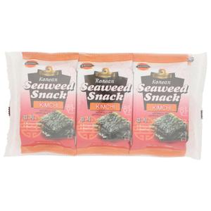 J-BASKET Korean Seaweed Snack Kimchi, 0.52 oz (Pack of 10)