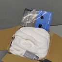 5 STARS UNITED Knee Pillow for Side Sleepers - Hip Pain Relief, Memory Foam Leg Cushion for Side Sleeping - Between Legs Pillow for Sciatica & Lower Back Pain, White (Standard)