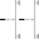QWORK Cargo Trailer Cambar Cam Bar Lock, 2 Pack 36" Trailer Door Latch Cam Bar, Zinc Plated, for Folding Ramp Door, RV Hauler Fold Down Door, Cargo Trailer Door