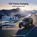 BLUETTI Charger 2, 1200W Alternator & DC-DC Charger, Dual Input (Car + Solar), 13 Faster Car Charging for Portable Power Stations, Emergency Jumpstarter for Road Trips & RVs