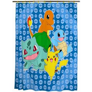 Franco Pokemon Anime 13 Piece Shower Curtain and Ring Set, (100% Officially Licensed Product) Franco Pokemon Anime 13 Piece Shower Curtain and Ring Set, (100% Officially Licensed Product)