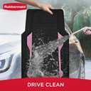Rubbermaid Car Floor Mat, Heavy Duty All-Weather Car Mats Full Set with Dual-Tone Pink Aluminum Inserts Universal Fit, Anti-Slip Backing, Trim-to-Fit for Most SUV, Sedan, Van