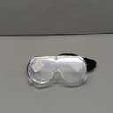 Anti-Fog Protective Safety Goggles Clear Lens Wide-Vision Adjustable Chemical Splash Eye Protection Soft Lightweight Eyewear (Transparent)