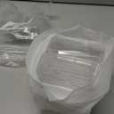 20 Pack 10OZ Rectangle Clear Plastic Dessert Cups with Lids and Sporks&Stickers Disposable Fruit Cups for Dessert,Tiramisu container with lid,Cupcake,Parfait,Pudding,Iced Cold Drinks,Fruits