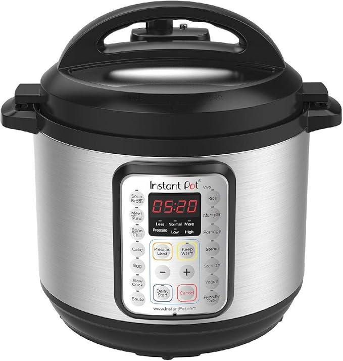 Instant Pot Duo Plus 9-in-1 Electric Pressure Cooker, Slow Cooker, Rice Cooker, Steamer, Sauté, Yogurt Maker, Warmer & Sterilizer, Includes App With Over 800 Recipes, Stainless Steel, 3 Quart
