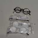 JM Set of 4 Retro Round Reading Glasses Spring Hinge Readers Men Women Glasses for Reading 4 Pack Mix (2 Black & 2 Tortoise)