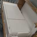 TEENFON Tall Storage Cabinet with 3 Door Shelves & 1 Drawer, Narrow Kitchen Pantry Cabinet for Living Room, Bathroom, Entryway, White