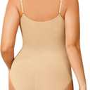 Shapewear Tummy Control BodySuit Seamless Body Shaper Butt Lift Full Body Suit, XS-S