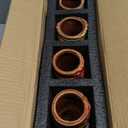 Cocktail Tiki Mugs Set Of 4 - Exotic Mug With 4 Coasters And 4 StrawsCute Ceramic Hawaiian Style Cocktail Glasses For Party And Tropical Tiki BarMai Tai Drinkware (Glossy)