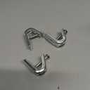 1/4" x 20 Beam Clamp Zinc Plated Steel with Harden Point Screws for 1/2 Inch Flanges & Threaded Wire Ring 50 Pack